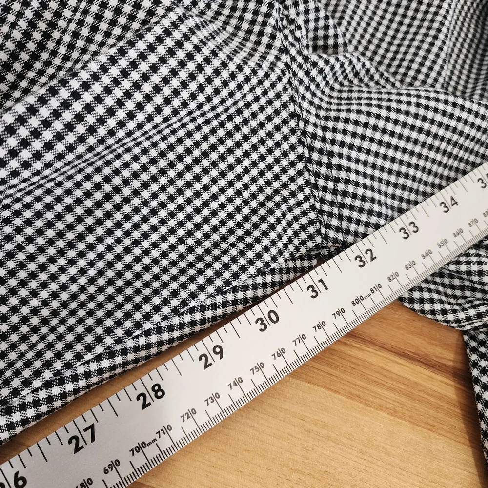 CHEF WORKS Chef Pants Mens Size 4XL Black/White Gingham Check NWT